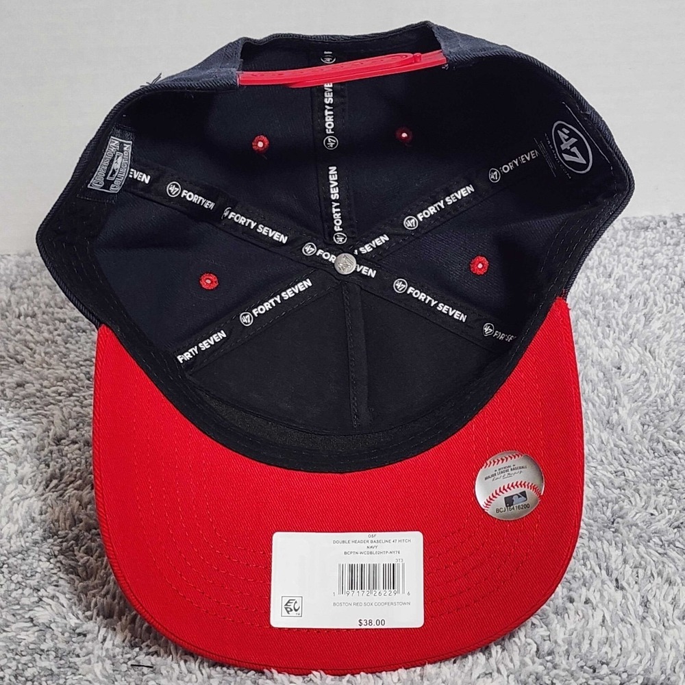'47 Brand Hitch Boston Red Sox Cooperstown MLB Adjustable Snapback Cap Hat NEW - Picture 5 of 8